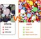 1000pcs Multicolor Pom Pom Balls, Assorted Sizes & Colors Pompoms for Arts and Craft Making Decorations